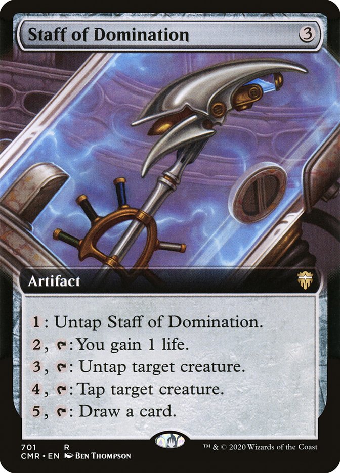 Vara de dominación (Arte Extendido) [Commander Legends]