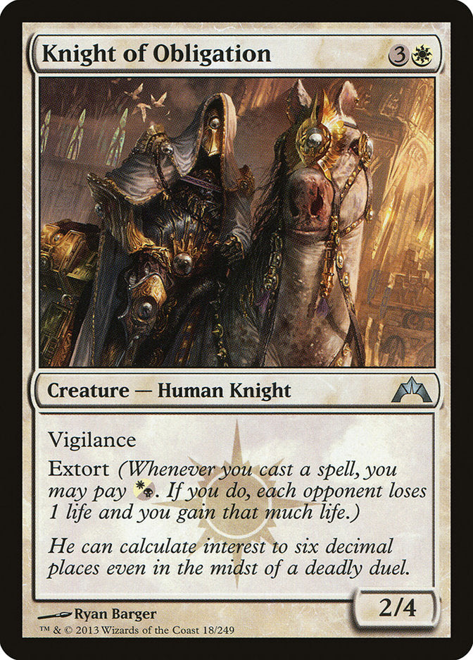 Chevalier de l'obligation [Ravnica, le Pacte des Guildes]