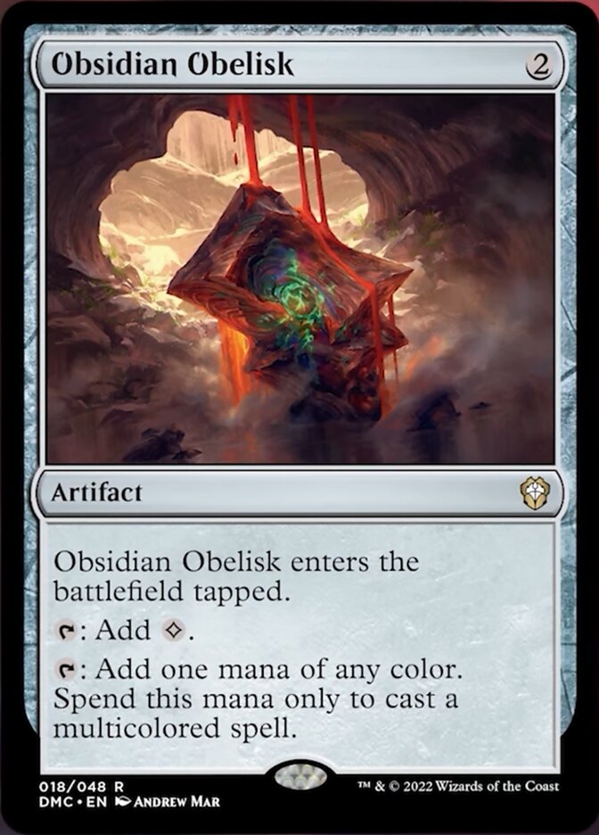 Obélisque d'obsidienne [Commander Dominaria Uni]