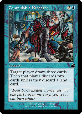 Investigación compulsiva (marco retro) [Ravnica Remastered]