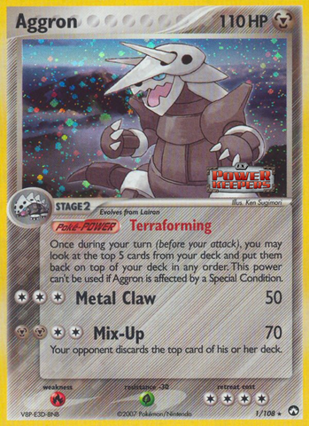 Aggron (1/108) (Sellado) [EX: Guardianes del Poder]