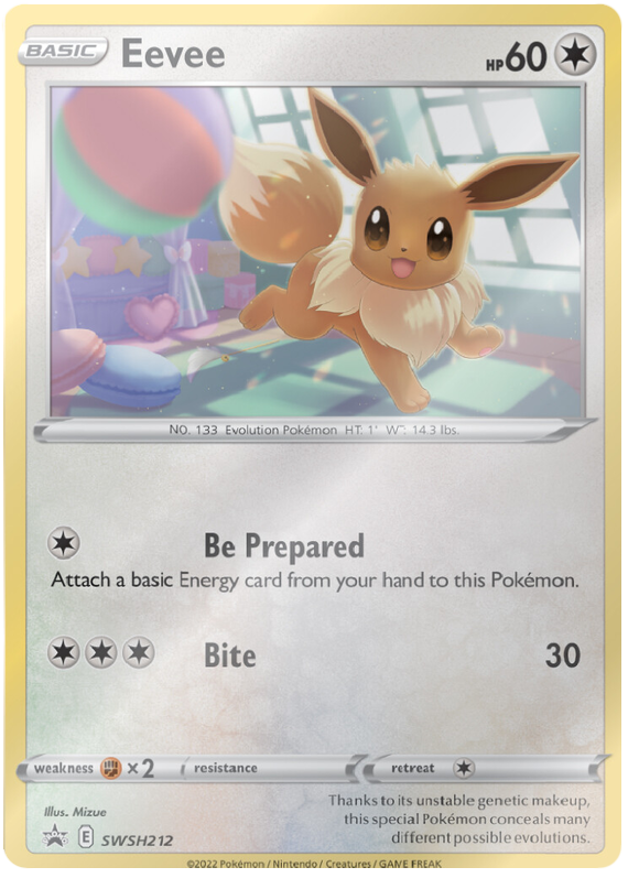 Eevee (SWSH212) [Espada y Escudo: Promos de Estrella Negra]