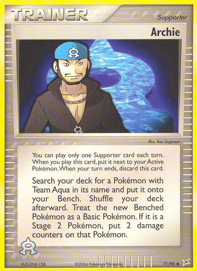 Archie (71/95) [EX : Team Magma vs Team Aqua]