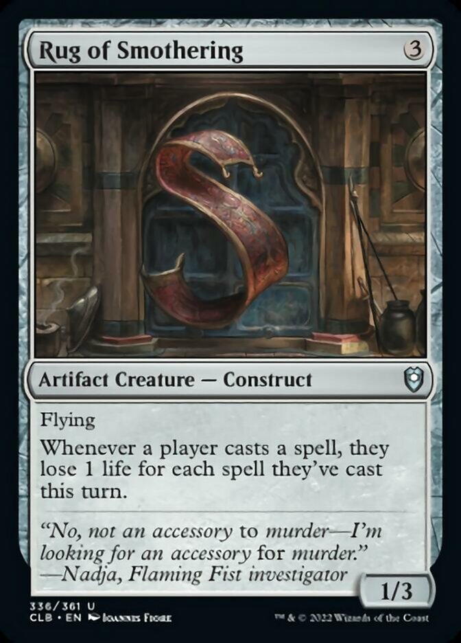Tapis d'étouffement [Commander Legends: Battle for Baldur's Gate]