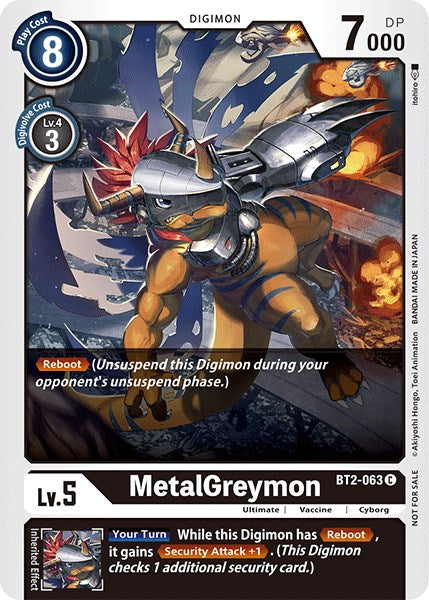 MetalGreymon [BT2-063] (Paquete de Torneo Oficial Vol.3) [Promociones de Refuerzo Especial de Lanzamiento]