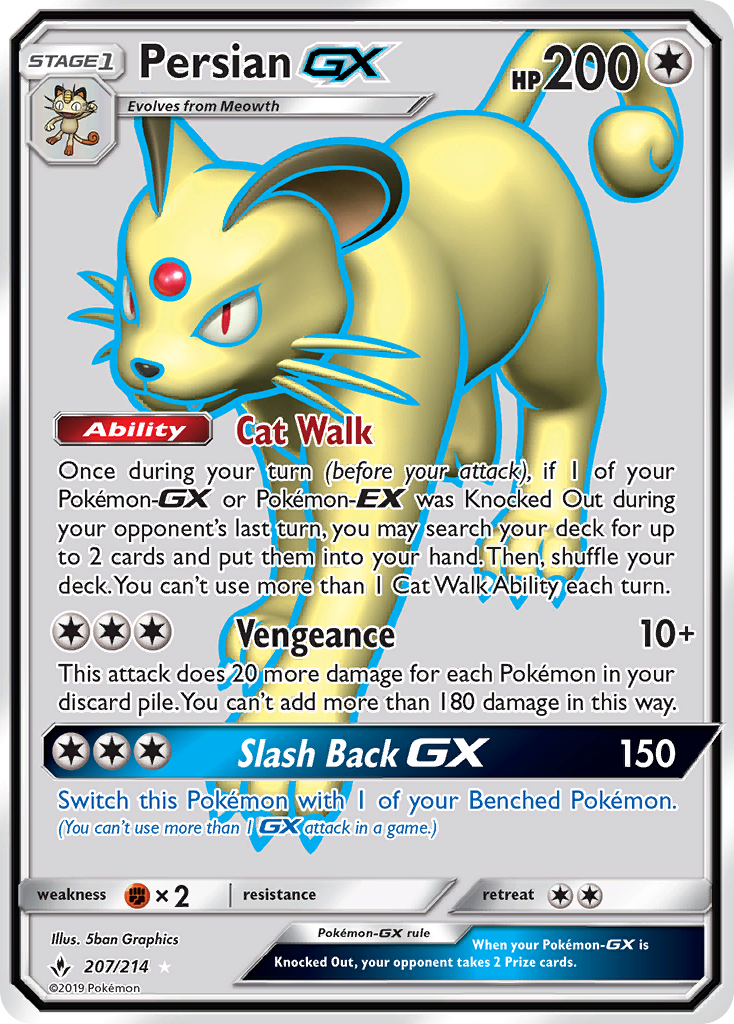 Persian GX (207/214) [Sol y Luna: Lazos Indestructibles]