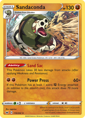 Sandaconda (110/202) [Espada y Escudo: Set Base]