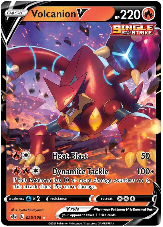 Volcanion V (025/198) [Espada y Escudo: Reinado Helado]