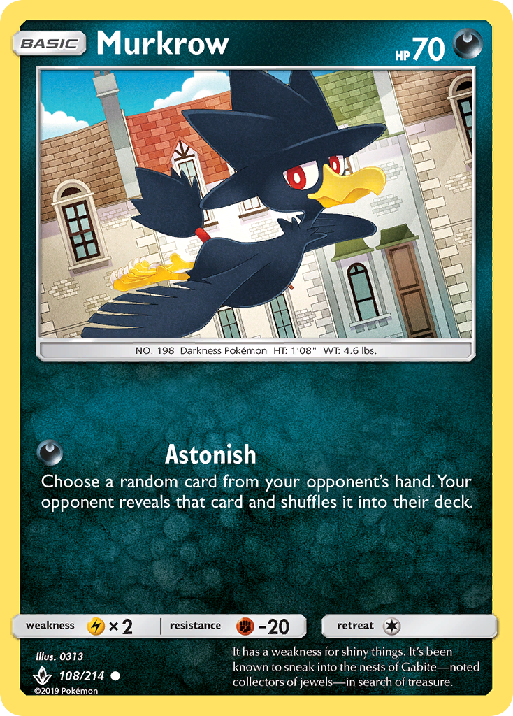 Murkrow (108/214) [Sol y Luna: Lazos Indestructibles]