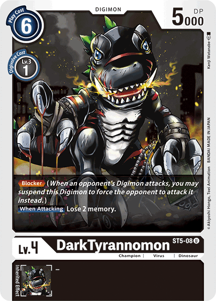 Tyrannomon Oscuro [ST5-08] [Mazo de Inicio: Máquina Negra]