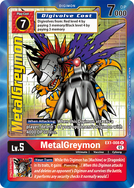 MetalGreymon [EX1-008] (Arte Alternativo) [Colección Clásica]