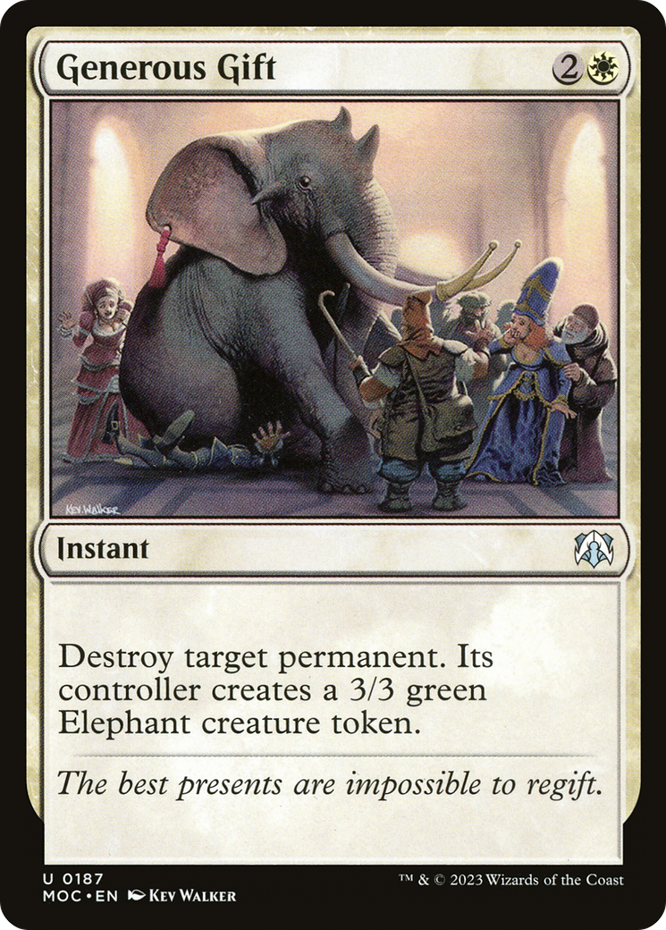 Regalo generoso [Marcha de la máquina Commander]