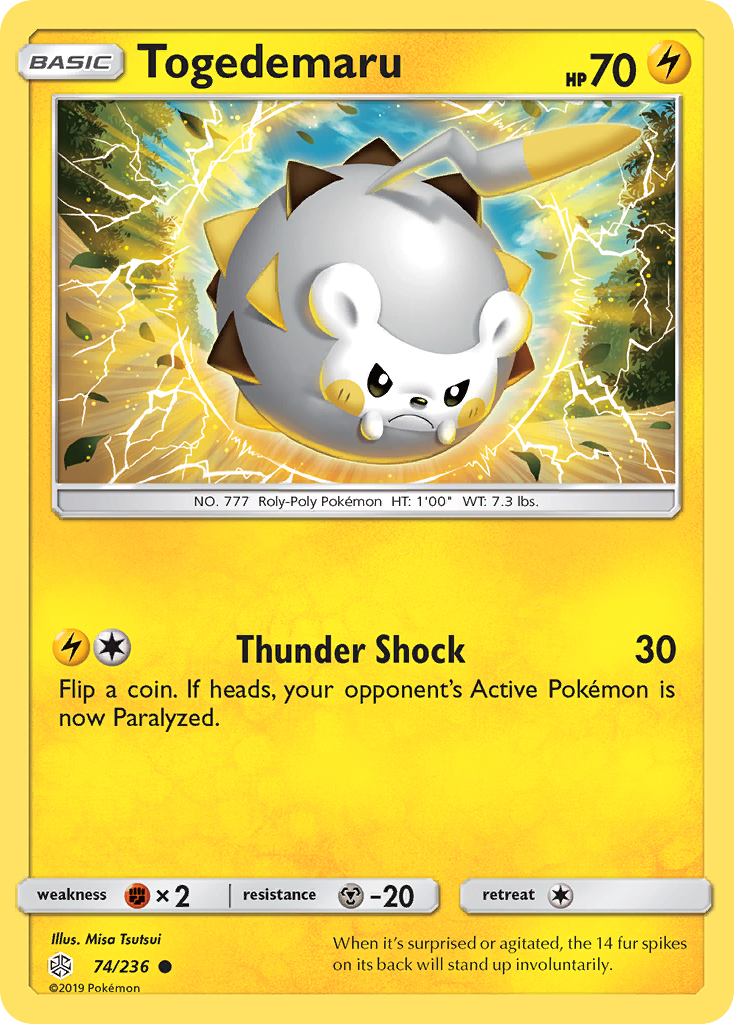 Togedemaru (74/236) [Soleil et Lune : Éclipse Cosmique]