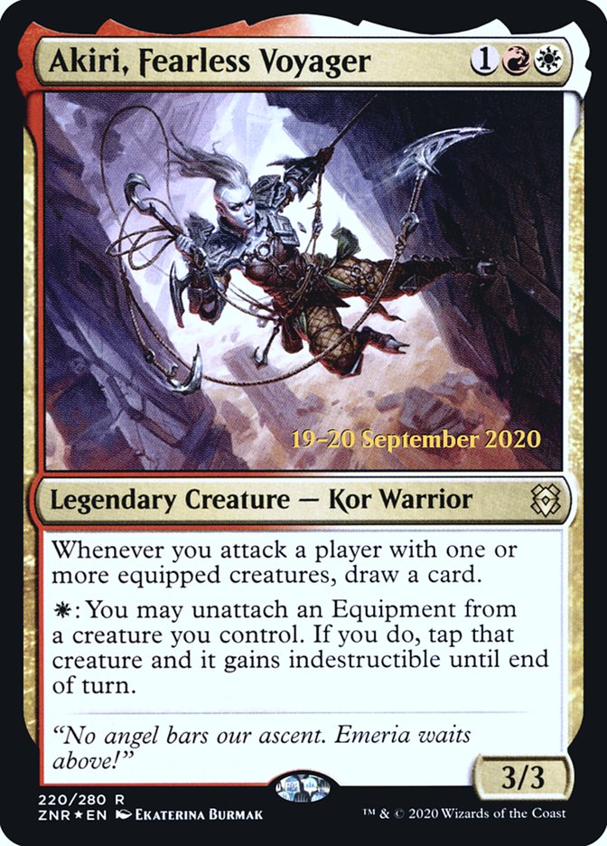 Akiri, Viajera Intrépida [Zendikar Rising Prerelease Promos]