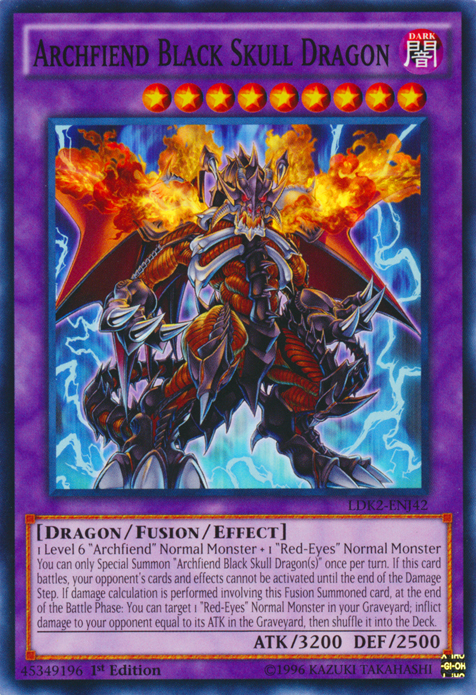 Dragon Noir Squelette Démoniaque [LDK2-FRJ42] Commune