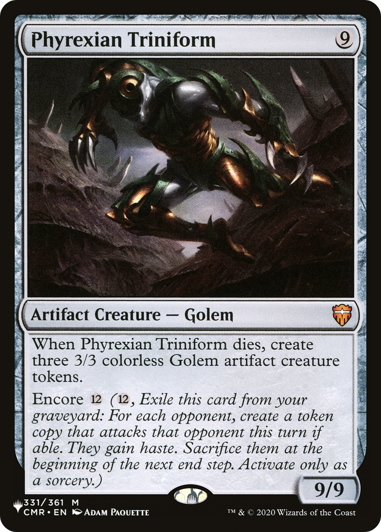Triniforme phyrexian [The List]