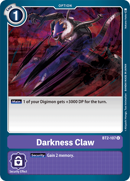 Garra Oscura [BT2-107] [Lanzamiento de la Edición Especial de Mejora Ver.1.0]
