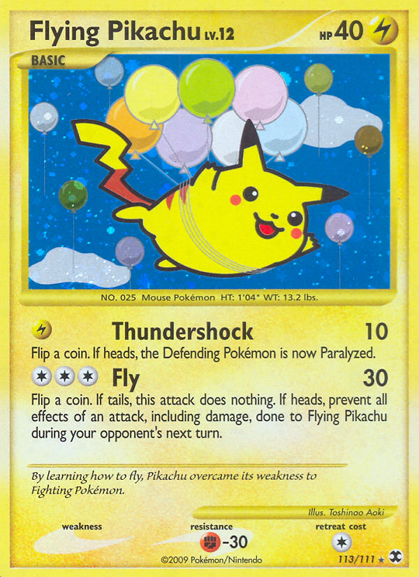 Pikachu Volador (113/111) [Platino: Rivales Ascendentes]