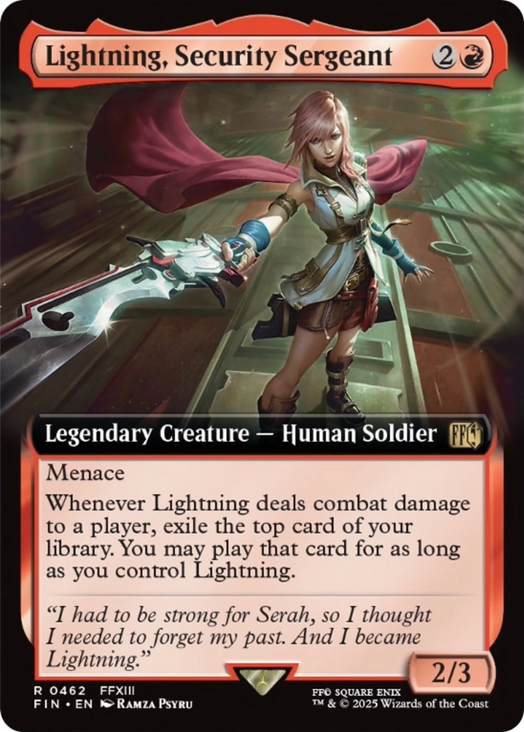 Lightning, sergent de la Sécurité (Illustration étendue) [FINAL FANTASY]