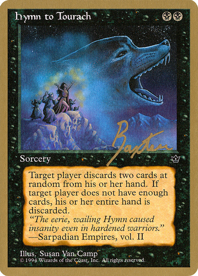 Hymn to Tourach (Loup) (George Baxter) [Pro Tour Collector Set]