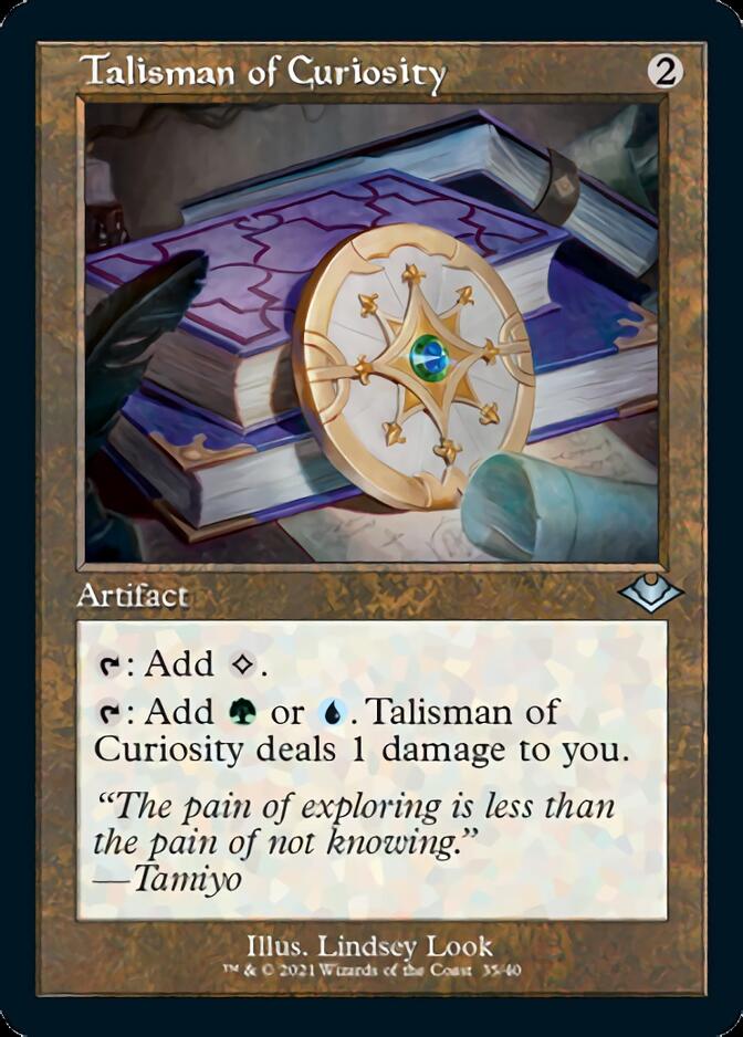 Talisman de curiosité (gravé à l'aluminium rétro) [Horizons du modern]