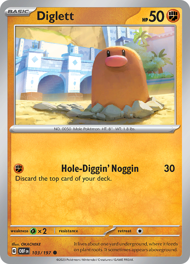 Diglett (103/197) [Escarlata y Púrpura: Llamas Obsidianas]
