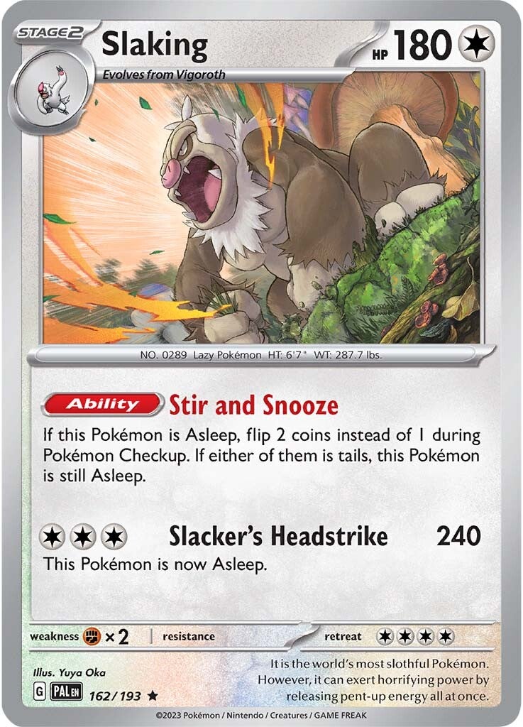 Slaking (162/193) [Escarlata y Púrpura: Evolución en Paldea]