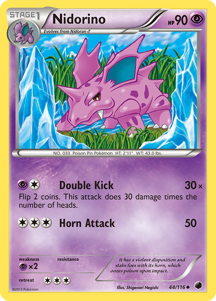 Nidorino (44/116) [Noir & Blanc : Glaciation Plasma]