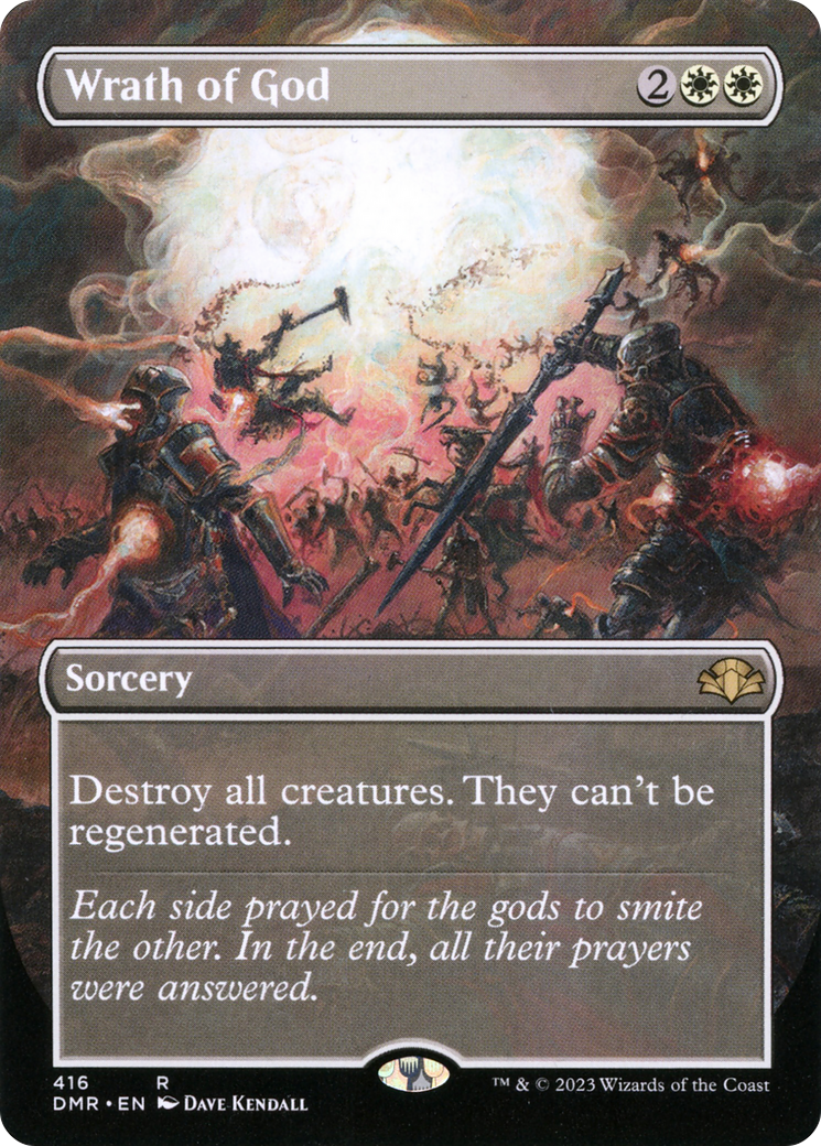 Colère de Dieu (Illustration alternative sans bordure) [Dominaria Remastered]