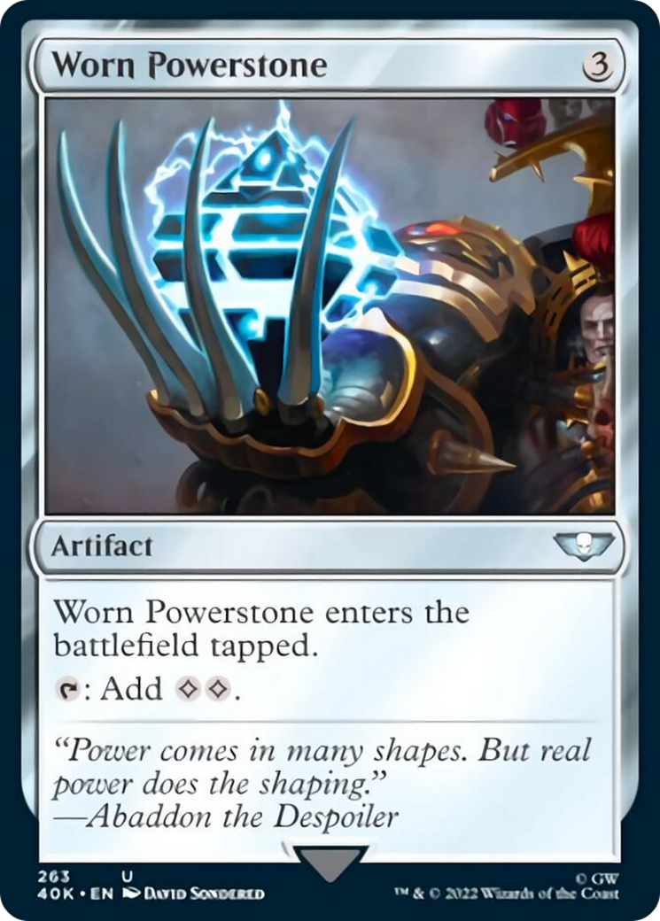 Pierre d'énergie usée (Surge Foil) [Warhammer 40,000]