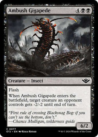 Milpiés Gigante Emboscador [Forajidos de Cruce de Truenos]