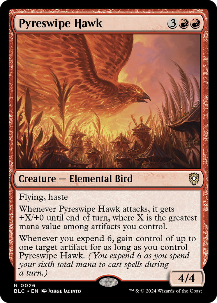 Faucon Pyrocourant [Commander de Bloomburrow]