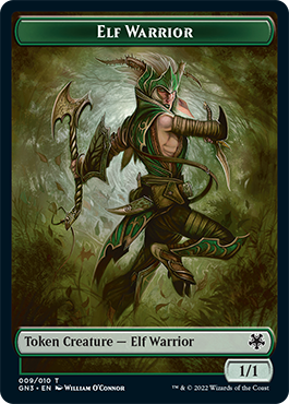 Soldado // Guerrero elfo Ficha de doble cara [Game Night: Free-for-All Tokens]