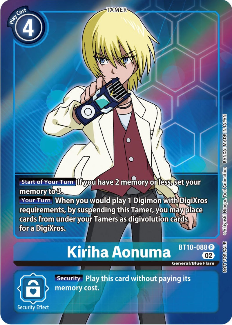 Kiriha Aonuma [BT10-088] (Topper de caja) [Encuentro Xros]