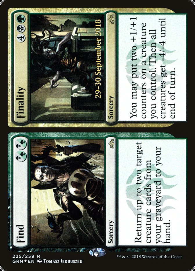 Trouver // Finalité [Promos d'avant-première Guildes de Ravnica]