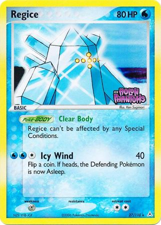 Regice (27/110) (Estampado) [EX: Holon Phantoms]