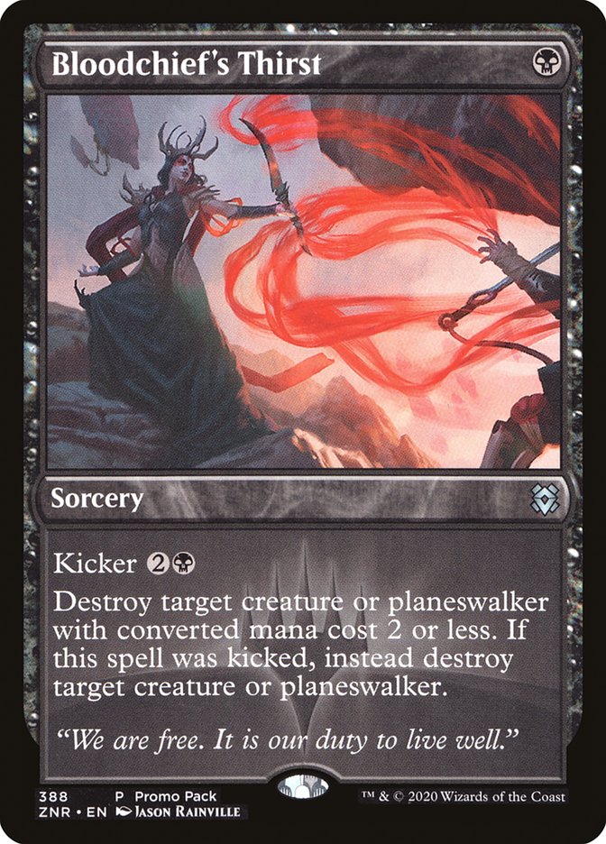 Soif du chef de sang (Pack promo) [Promos de Zendikar Rising]