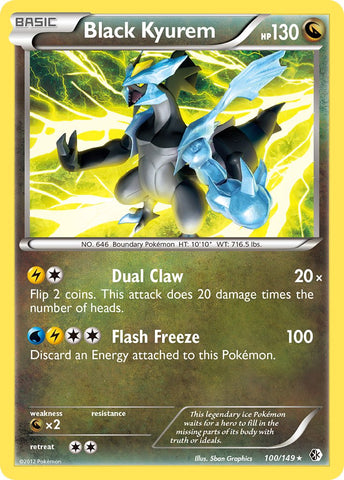 Kyurem Negro (100/149) (Exclusivo Mazo Temático) [Negro y Blanco: Fronteras Cruzadas]