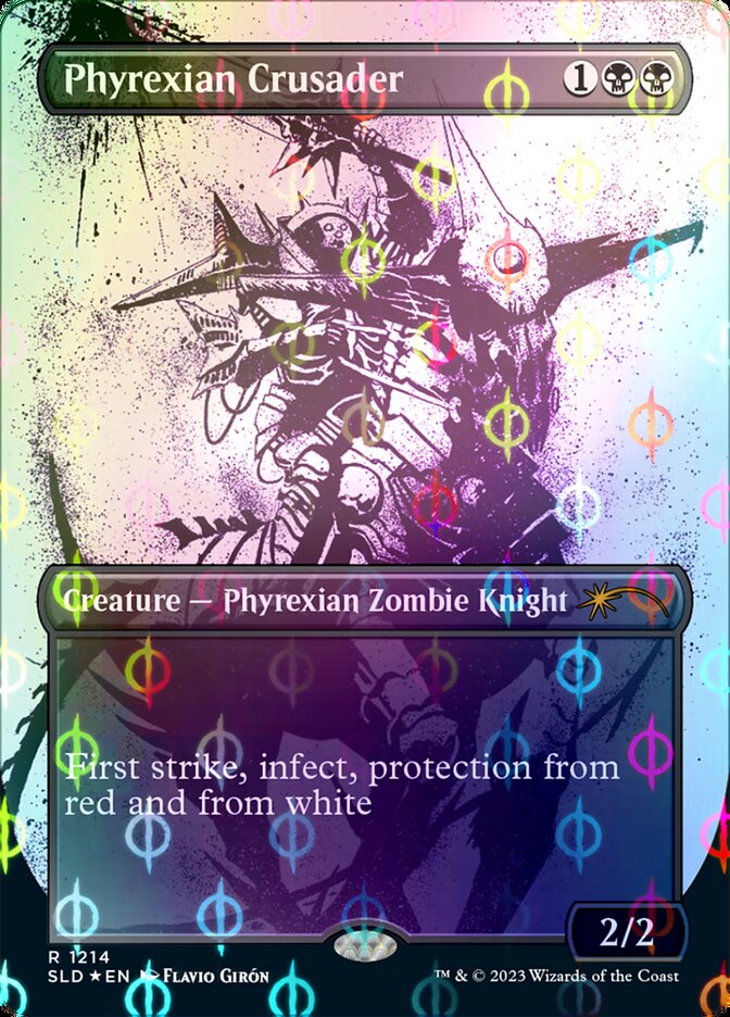 Croisé phyrexian (Ichor sans bordures, pas-à-pas et fleuri) [Série limitée Secret Lair]