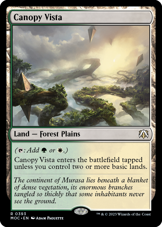 Vista del dosel [Marcha de la máquina Commander]