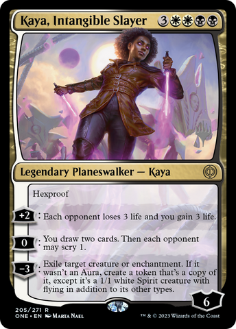 Kaya, la Asesina Intangible (Paquete promocional) [Phyrexia: Todo va a ser uno Promos]