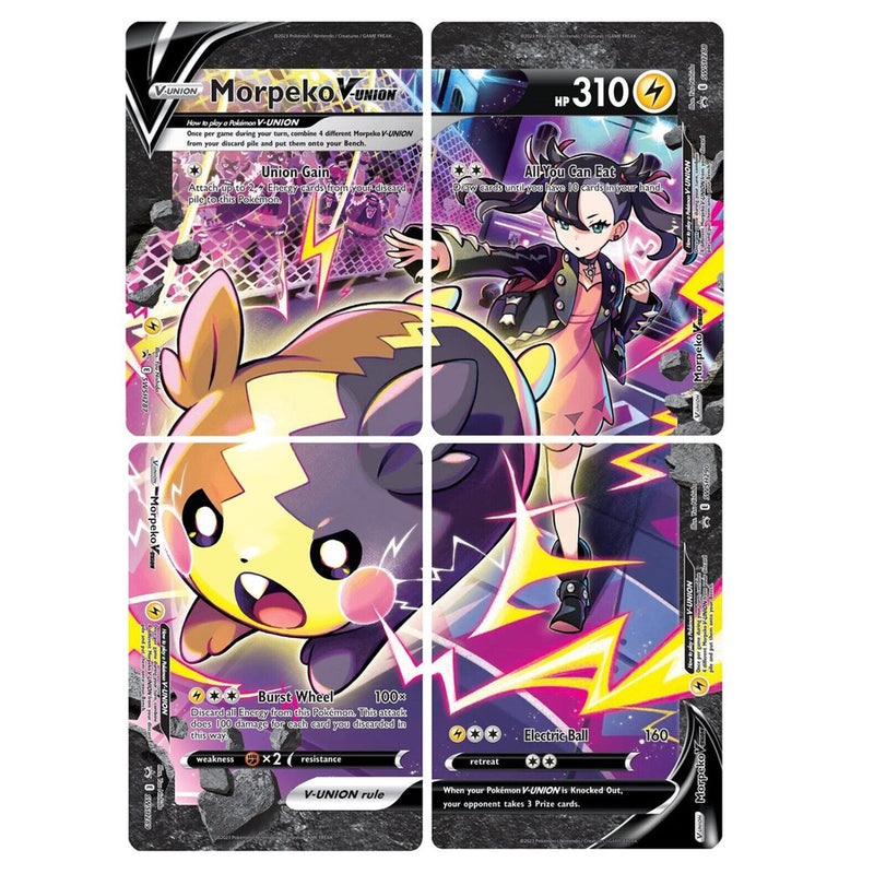 Morpeko V-Unión (SWSH287-290) (Conjunto de 4) [Espada y Escudo: Promos de la Estrella Negra]