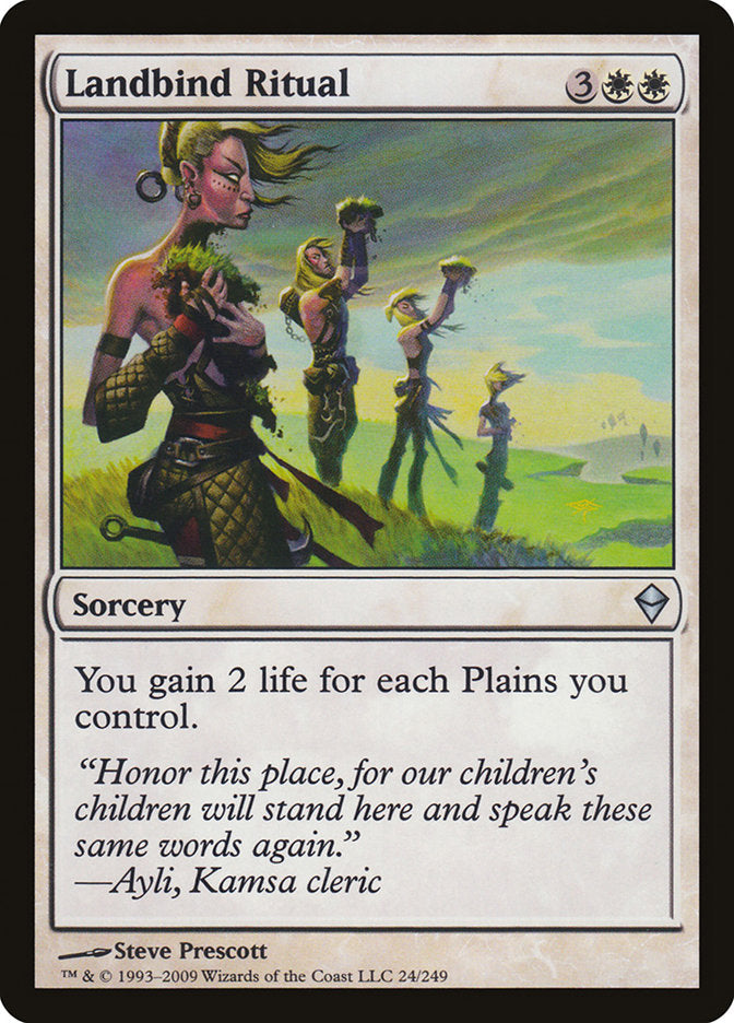 Rituel du lien terrestre [Zendikar]