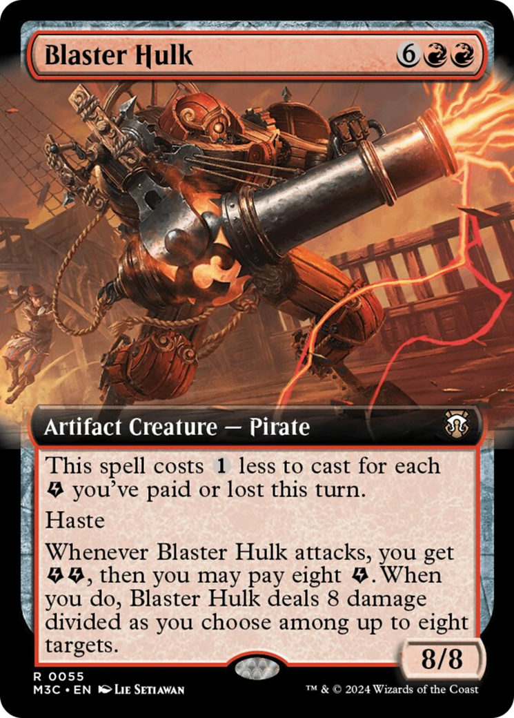 Hulk Bláster (Arte extendido) (Lámina ondulada) [Modern Horizons 3 Commander]