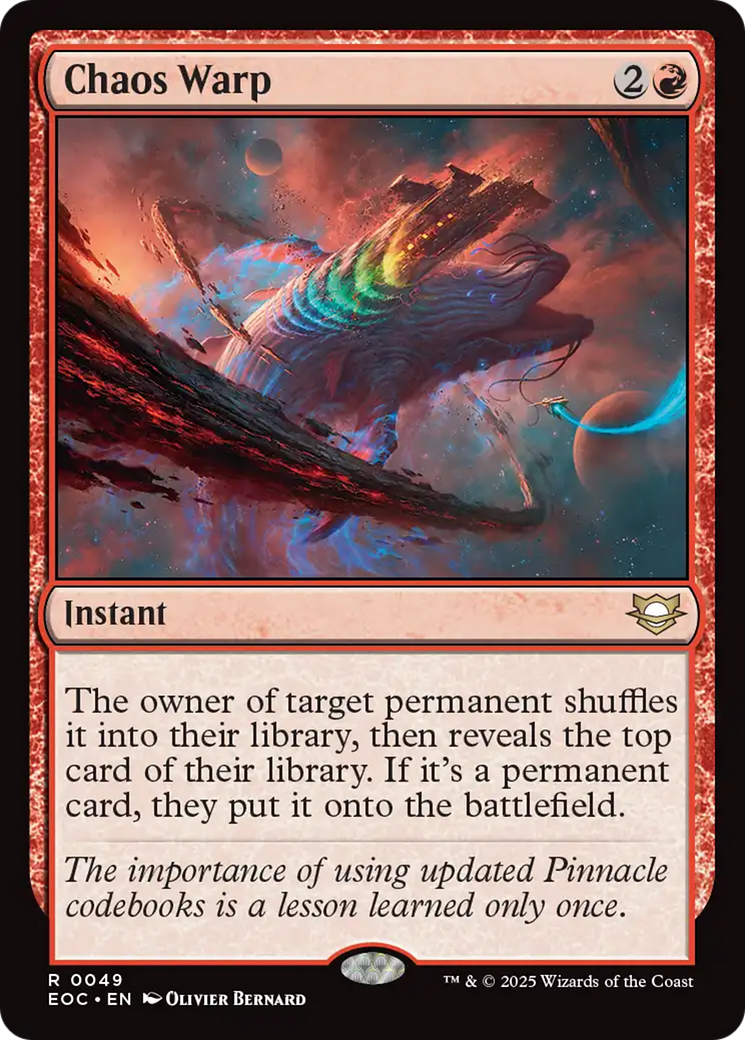 Distorsion chaotique [Commander : l'orée des éternités]