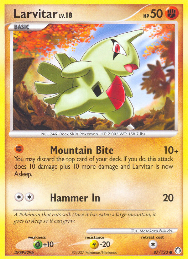 Larvitar (87/123) [Diamant & Perle : Trésors mystérieux]