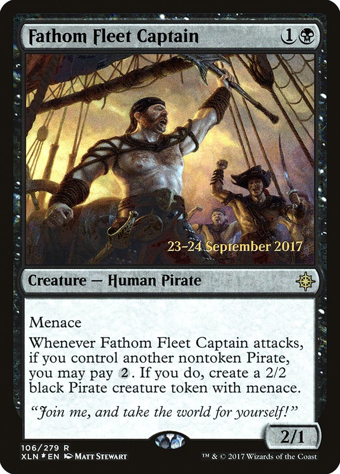 Capitaine de la flotte du Gouffre [Cartes promos d'avant-première Les cavernes oubliées d'Ixalan]
