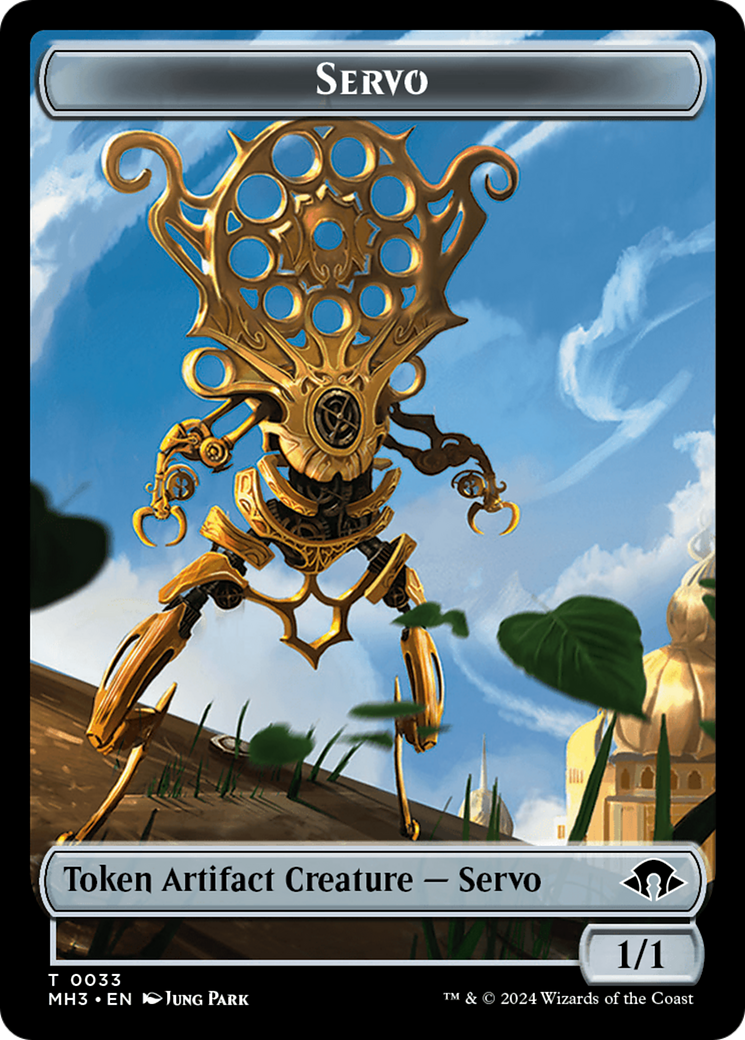 Servo // Jeton Oiseau Double-Face [Jetons Modern Horizons 3]