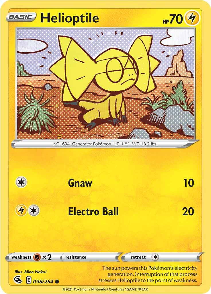 Helioptile (098/264) [Espada y Escudo: Golpe Fusión]