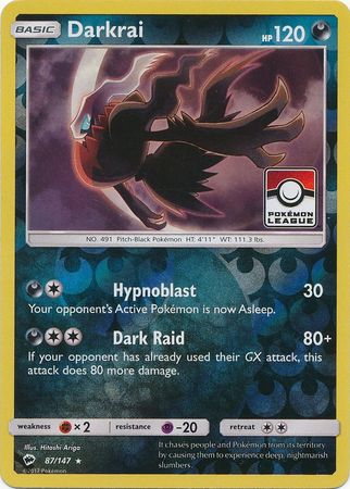 Darkrai (87/147) (Promo Ligue) [Soleil et Lune : Ombres ardentes]